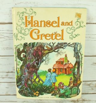 Vintage Childrens Book " Hansel And Gretel " Award Classic Fairy Tale