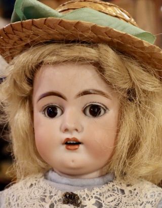 18 " Antique German Bisque Simon Halbig 1079 Doll Perfect W/great Outfit