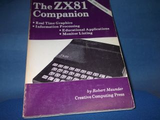 Qty - 1 The Zx81 Companion Sinclair By Maunder Creative Computing Press Vintage