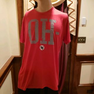 Homage Ohio State Buckeyes " Oh - Io " Big Logo T - Shirt Size Men 