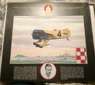 Vintage Charles H Hubbell Airplane Print Thompson Products 1931 Thompson Race