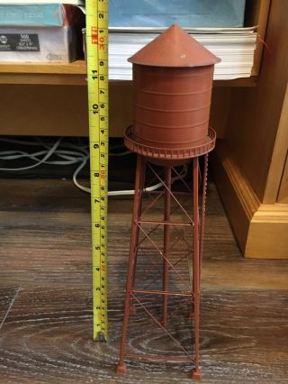 12.  5” Ho Scale International Model Product Water Tower All Metal Vintage &bridge