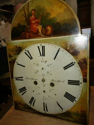 Antique - 8 Day - Grandfather Clock Movement - Ca.  1840 - To Restore - K2