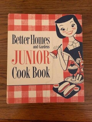Vintage Better Homes And Gardens Junior Cook Book,  First Edition,  Copyright 1955