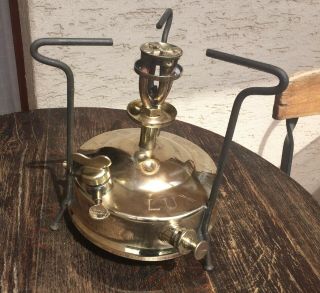 Vintage Brass Camp Stove Lux No 1a Made In Sweden