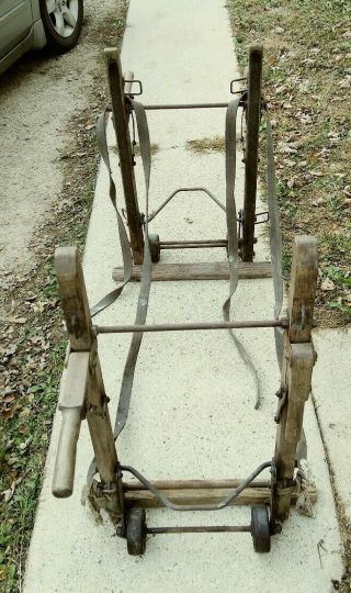 Antique Piano Moving Roll Or Kari Company Trucks Dolly Dollies Organ Mover 2