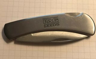 Vintage Jet Aer G - 96 Lockback Folding Pocket Knife Made In Japan Pag Seeds Adv.