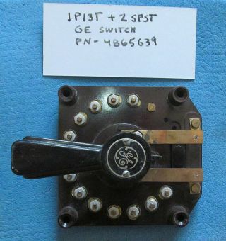 General Electric Ge Power Tap Switch 1p13t,  2 Spst Vintage Steam Punk? Large