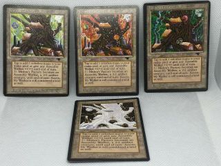 Magic The Gathering - Antiquities - Factory Set Of 4 Winter Spring Summer & Fall