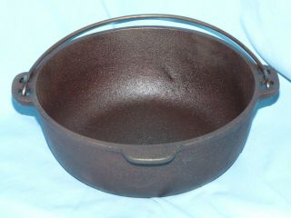 Vintage Made In Usa Cast Iron 2 Qt Bean Pot 8 " W/ Handle