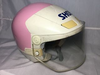 Vintage Helmet Shoei H1 Robocop 80s Motorcycle Anime Xs No Bell Arai Japan H - 1