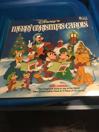 Vintage Disney’s Merry Christmas Carols Vinyl Lp 1980s Retro N Vinyl