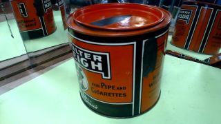 Vintage - - Sir Walter Raleigh Tobacco Tin - - PIPE and Cigaretts - - No.  21 2
