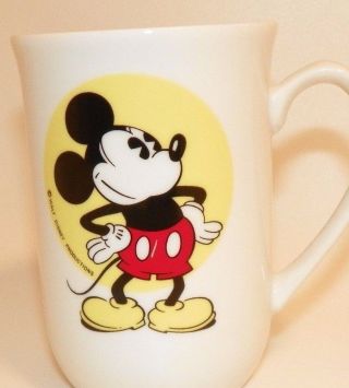 Mickey Mouse Ceramic Coffee Tea Mug Vintage Disney World Exclusively Japan