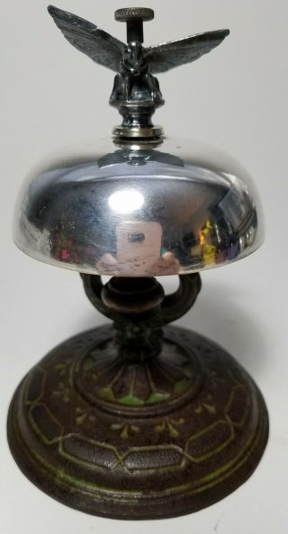 Antique Brass Bronze Metal Tap Bell - 1863