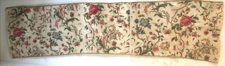 19th C.  French Printed Cotton Floral Botanical Fabric (2902)