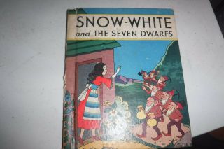 Vintage Childrens Book 1938 Snow White And The Seven Dwarf Excellant