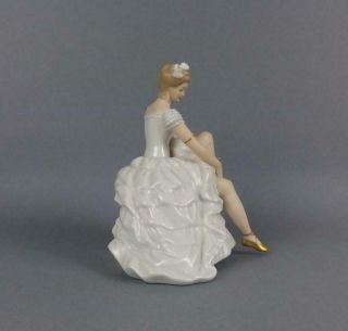 Antique Large Porcelain German Art Deco Figurine of Ballerina by Wallendorf 3