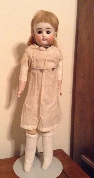 Antique German Doll 23 Inches Tall Closed Mouth Kestner 