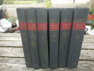 Vintage Set Of Mark Twain Novels Published By Nelson Doubleday Inc.