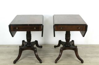 1940s Duncan Phyfe Style Side Tables,  Mid - Century Side Tables