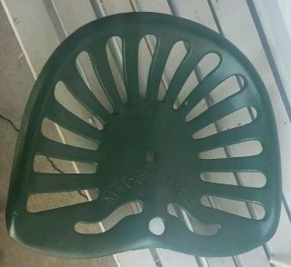 Antique Cast Iron Mccormick Farm Tractor Machinery Seat Collector Seat Part