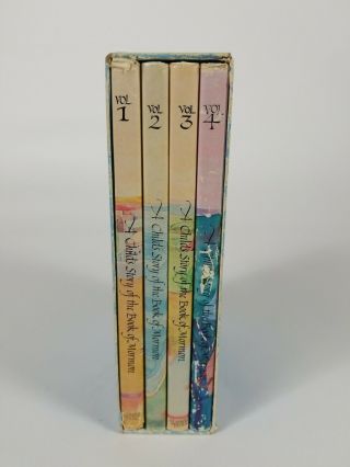 A Child ' s Story of the Book of Mormon Volumes 1 - 4 Full Face Set LDS Vintage 1976 2