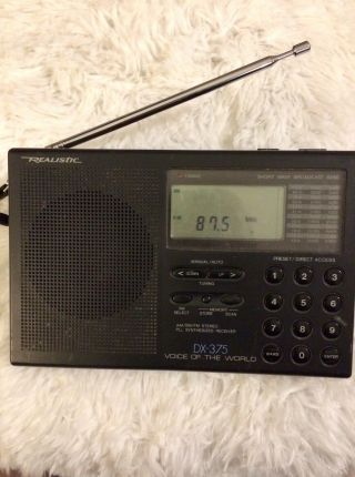 Vintage Realistic Dx - 375 4 - Band Am/fm/sw Ham Radio Realistic Receiver