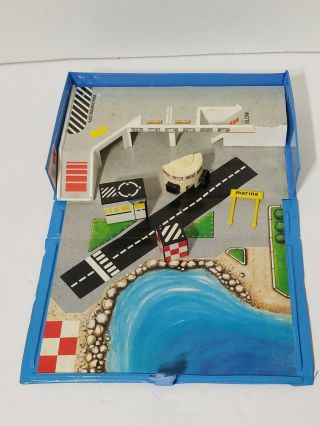 Vintage 1980s Galoob Micro Machines Airport Marina Playset Toy Case Collectible