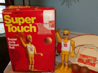 Vintage 1976 Schaper Jock Touch Basketball Game Toy Hoops