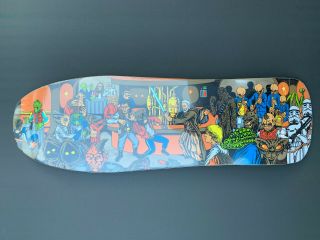 Santa Cruz X Star Wars Cantina Scene Skateboard Deck Rare Collectible