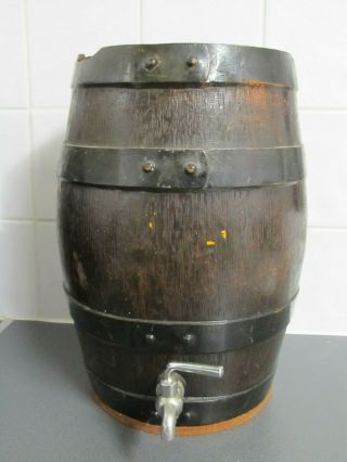 Vintage Glass Lined Barrel With Tap 36cms