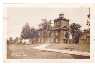 Public School - Caledonia - Ontario - Vintage 1910 Real Photo Postcard - Rppc