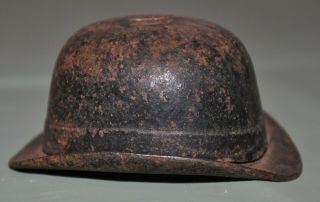 " Pass Round The Hat " Antique Cast Iron Bowler Hat Bank