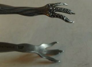 Antique Whiting Sterling Silver Sugar Tongs in Lily of the Valley Pattern 3