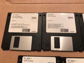 Vintage IBM PC DOS 7 XDF Format Diskettes 2