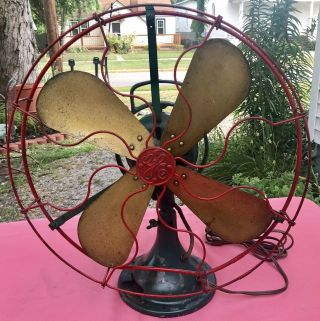 Antique Ge General Electric 75425 Aou Fan 3 Speed Oscillating