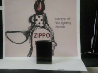 Black Chrome Laser Etched Zippo Advertisement Lighter 2005 3
