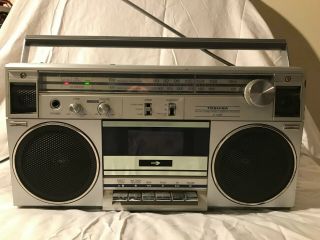 Vintage Toshiba Rt - 120s Boombox Ghetto Blaster Radio Powers On