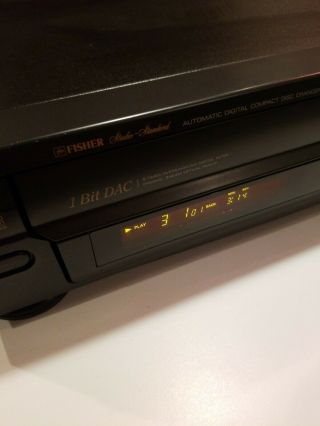 Vintage Fisher DAC9225 5 - disc CD Compact Disc Player Changer 2