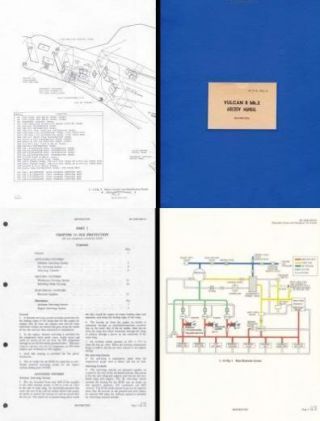 Avro Vulcan V - Bomber Historic Declassified Manuals Archived From Originals