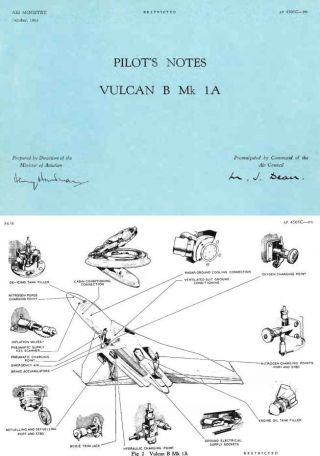 AVRO VULCAN V - BOMBER HISTORIC DECLASSIFIED MANUALS archived from originals 3