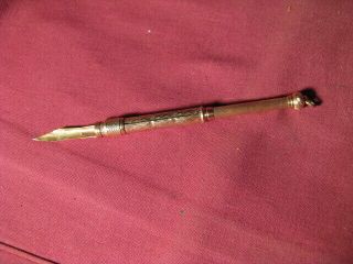 Antique Mabie Todd & Co Retractable Dip Pen