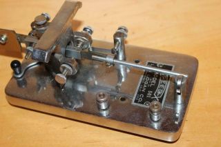 Vintage Telegraph Signal Key Keyer Bug Morse Code Les Logan Speedx Speed X 501