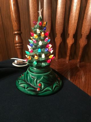 VINTAGE CERAMIC CHRISTMAS TREE SMALL 10 
