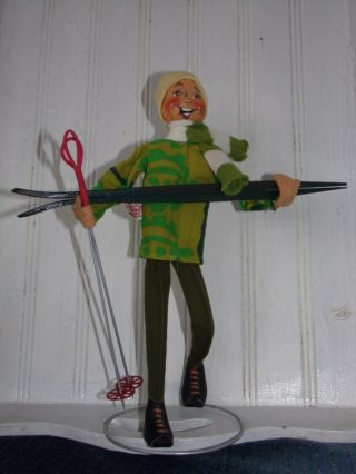Vintage Annalee Doll.  10  Skier Man.  1966 Annalee Doll