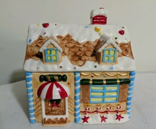 Vintage Asia Master Group Gingerbread House Christmas Cookie Jar