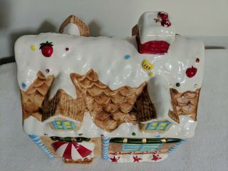 Vintage Asia Master Group GingerBread House Christmas Cookie Jar 2