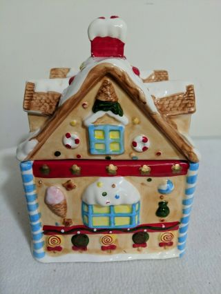 Vintage Asia Master Group GingerBread House Christmas Cookie Jar 3