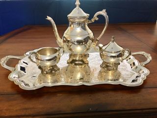 Fb Rogers 5 - Pc Silver Plate Coffee Or Tea Service Set
